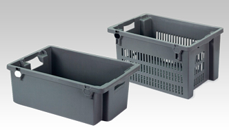 Bac gerbable emboîtable industriel