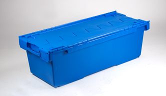 Caisse navette plastique bleu